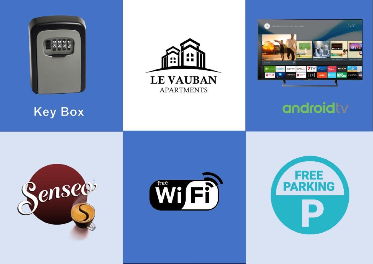 Le Vauban - Appartement 2 Chambres, Salon, Cuisine Equipee, Parking Et Wifi Gratuit Mulhouse Exteriör bild